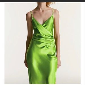 Zara woman satin dress